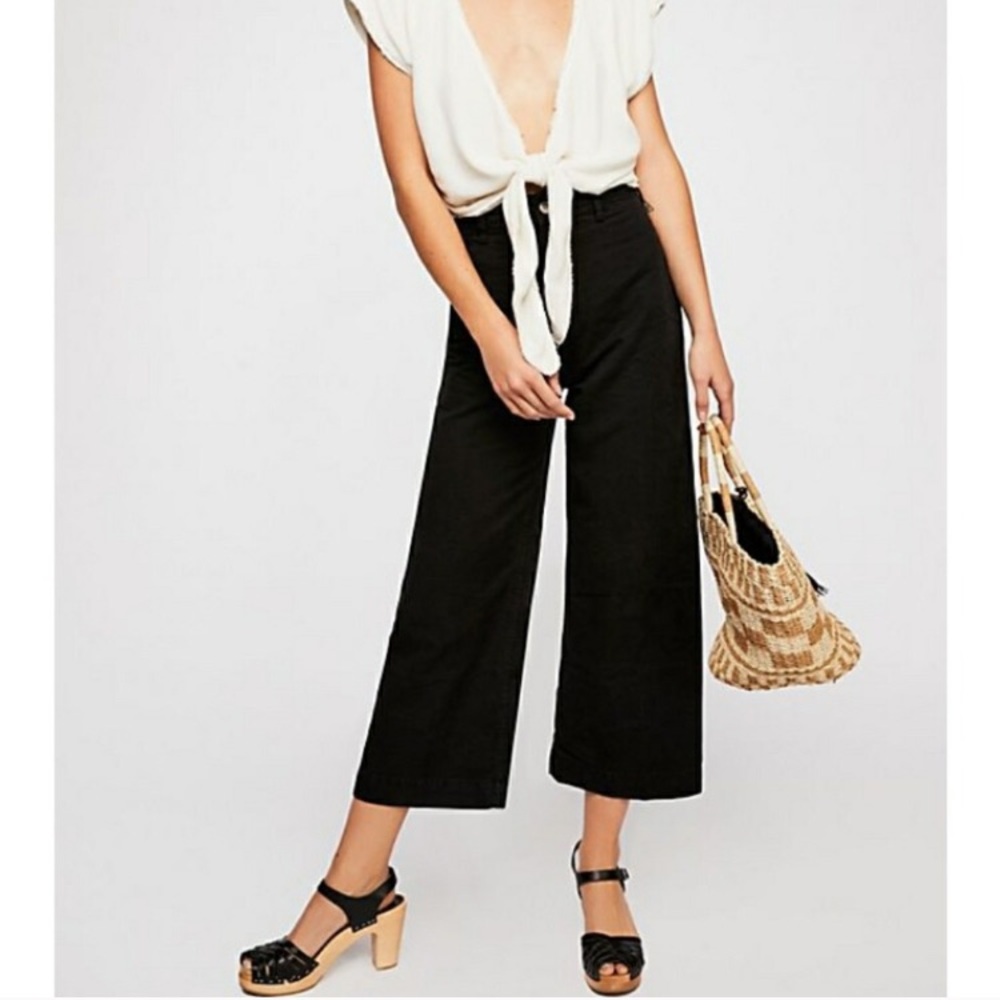 Free People — wide leg, cropped pant